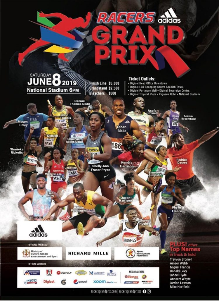 June 8th Racers Grand Prix On at Kingston's National Stadium YardEdge